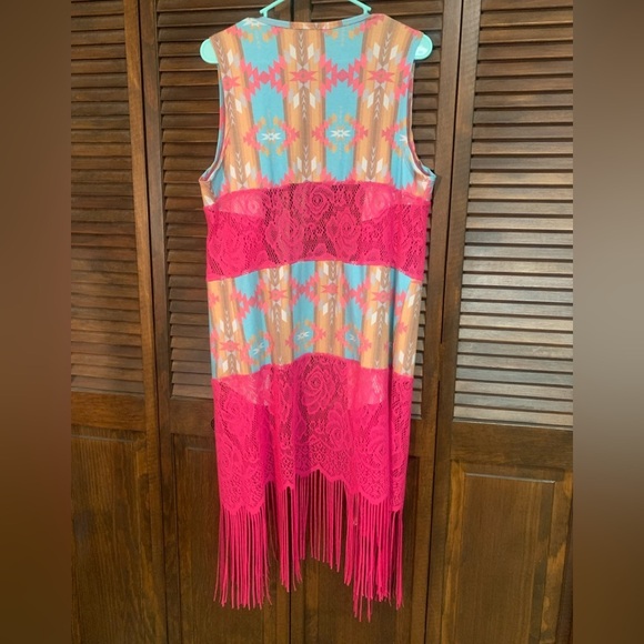 Crazy Train Colorful Vest (fits about Small/Medium) - Picture 6 of 8